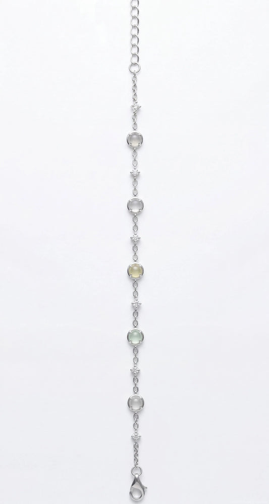 LINURE Multi-Color Jade Bead Bracelet