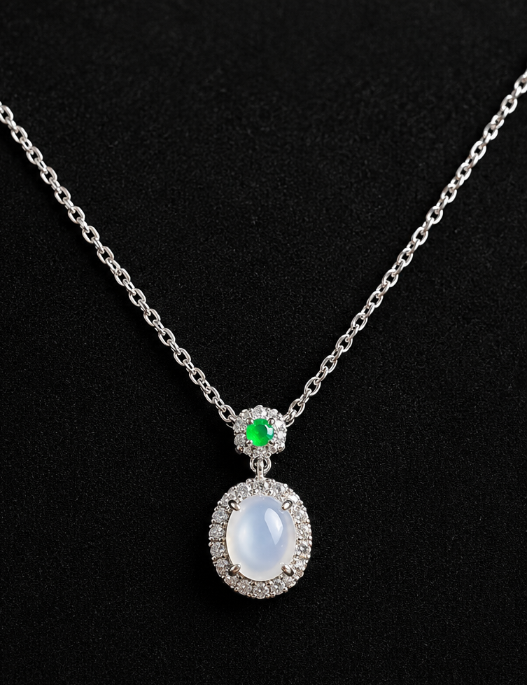 LINURE cy Jade & Green Jade Dangles