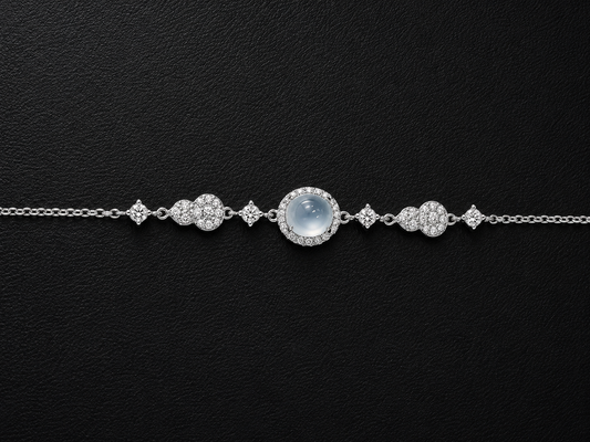 LINURE Jade Gourd & Oval Bracelet