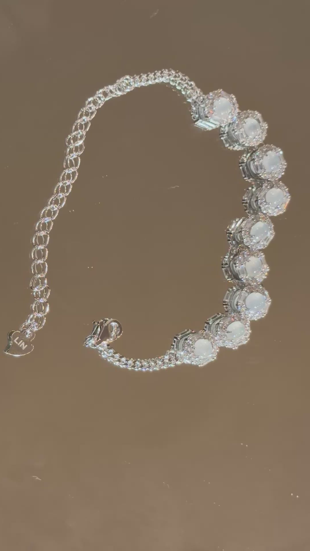 White Jade Octagon Bracelet